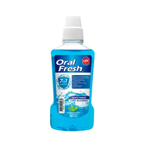 [200742] ORAL FRESH MENTA FUERTE CON ALCOHOL 250ML (f)