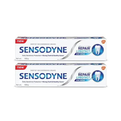 [300913] PACK PASTA DENTAL SENSODYNE REPARA&PROTEGE 100G X2U