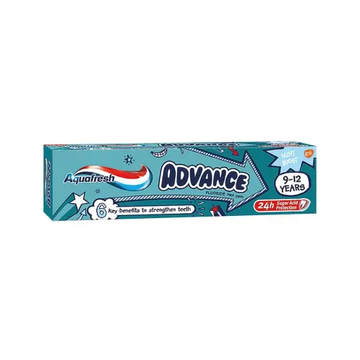 [267435] PASTA DENTAL AQUAFRESH ADVANCE 9-12 AÑOS 75ML