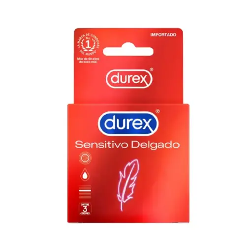 [100987] PRESERVATIVO DUREX X3U SENSITIVO DELGADO