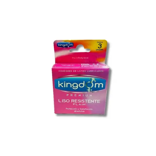 [326532] PRESERVATIVO KINGDOM X3U LISO RESISTENTE