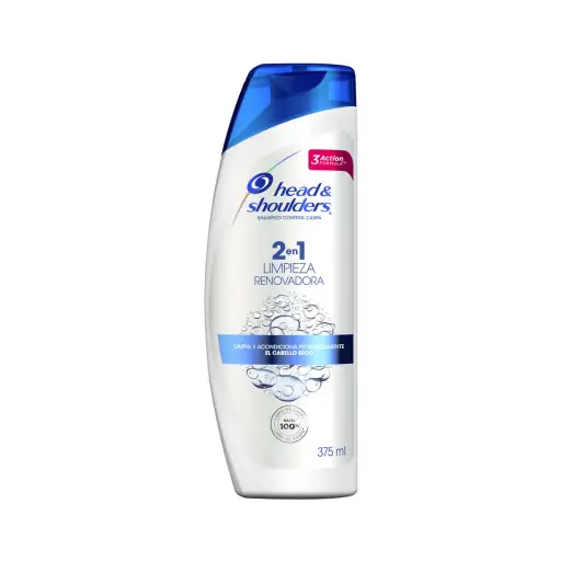 [213652] SHAMPOO H&S 2 EN 1 LIMPIEZA RENOVADORA 375ML
