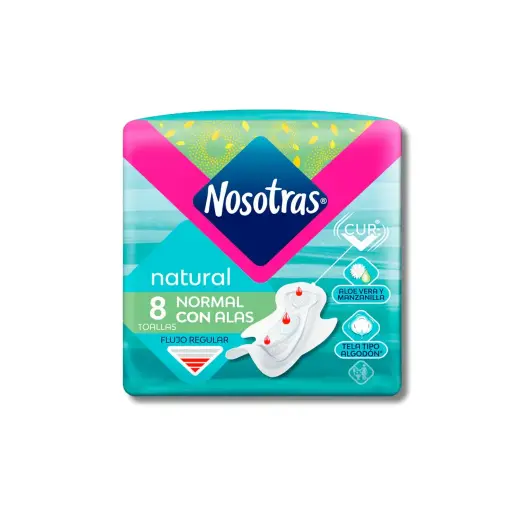 [243234] TOALLA NOSOTRAS NORMAL SUAVE C/ALAS X8U