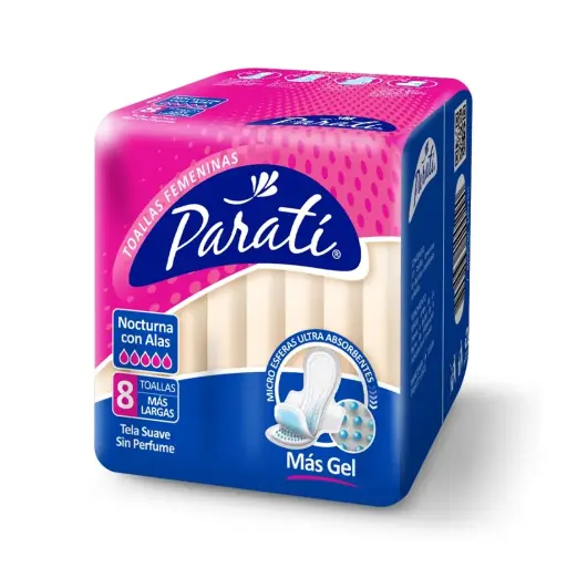 [675431] TOALLA PARATI NOCTURNA C/ALAS X8U