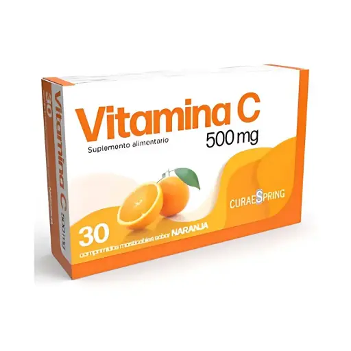 [789463] VITAMINA C 500MG X30 COMP MASTICABLES (CURAESPRING)