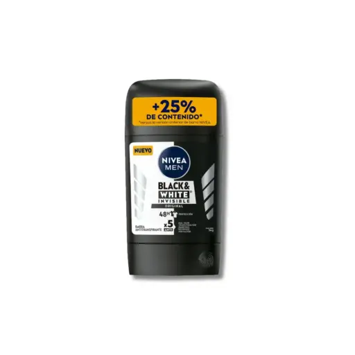 [546318] DESODORANTE NIVEA MEN BARRA BLACK&WHITE INVISIBLE ORIGINAL 54G