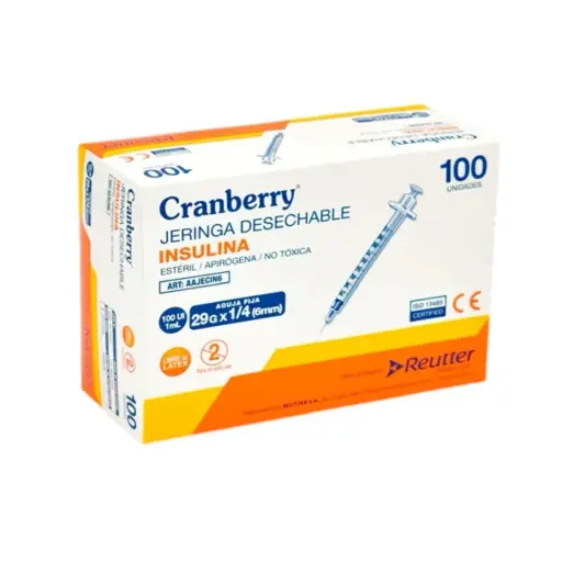 [880103] JERINGA INSULINA 29G X5/16 CRANBERRY DISPLAY X100U