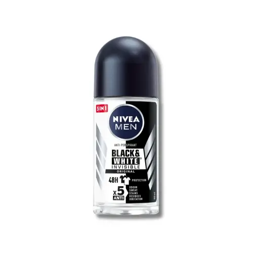 [697431] DESODORANTE NIVEA MEN ROLL ON BLACK&WHITE INVISIBLE ORIGINAL 50ML