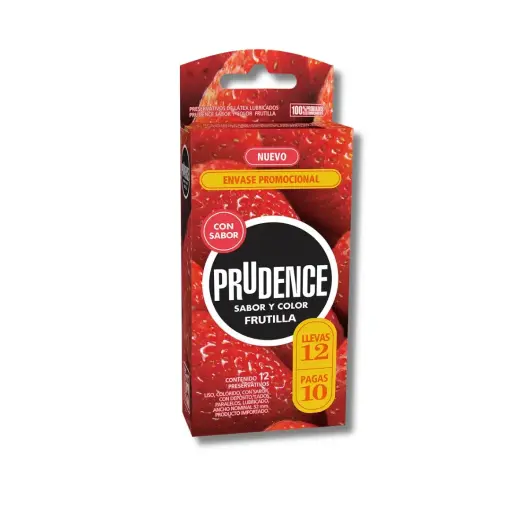[455970] PRESERVATIVO PRUDENCE L12P10 X12U FRUTILLA