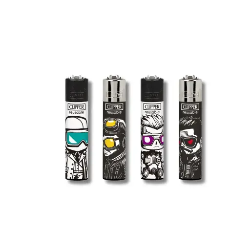 [113397] ENC.CLIPPER REUSABLE MARKED SKULLS 1 X24U