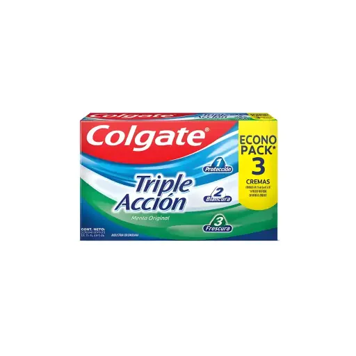 [769970] PACK PASTA DENTAL COLGATE TRIPLE ACCION 75ML X3U
