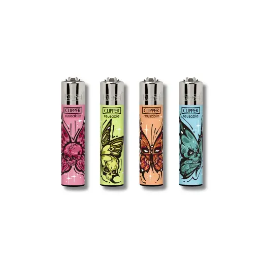 [669760] ENC.CLIPPER REUSABLE DIABOLICAL BUTTERFLIES X24U