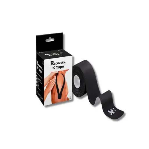 [986638] CINTA KINESIOLOGICA NEGRA 5CMX5M 20TIRAS PRECORTADA