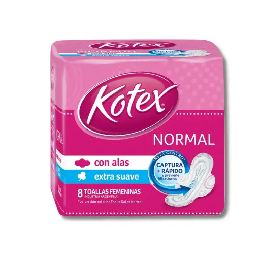 [6233697] TOALLA KOTEX TELA EXTRA SUAVE C/ALAS X8U