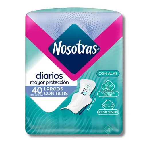 [6023651] PROTECTOR DIARIO NOSOTRAS LARGO C/ALAS X40U
